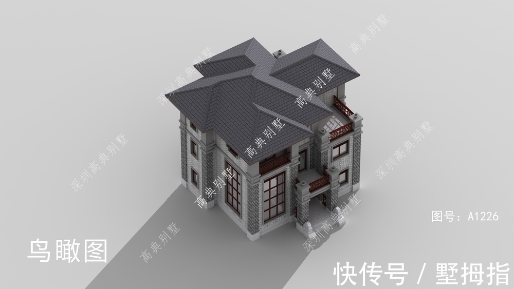 温馨|中式三层别墅，打造一个温馨的家，老乡看了都铁了心抢着盖。