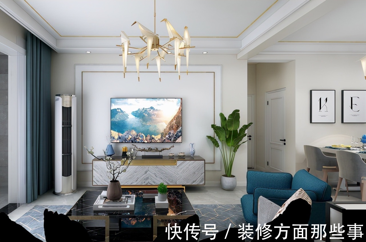 三幅画|90平现代简约风二居室,美观大方,有一种高级的时尚感