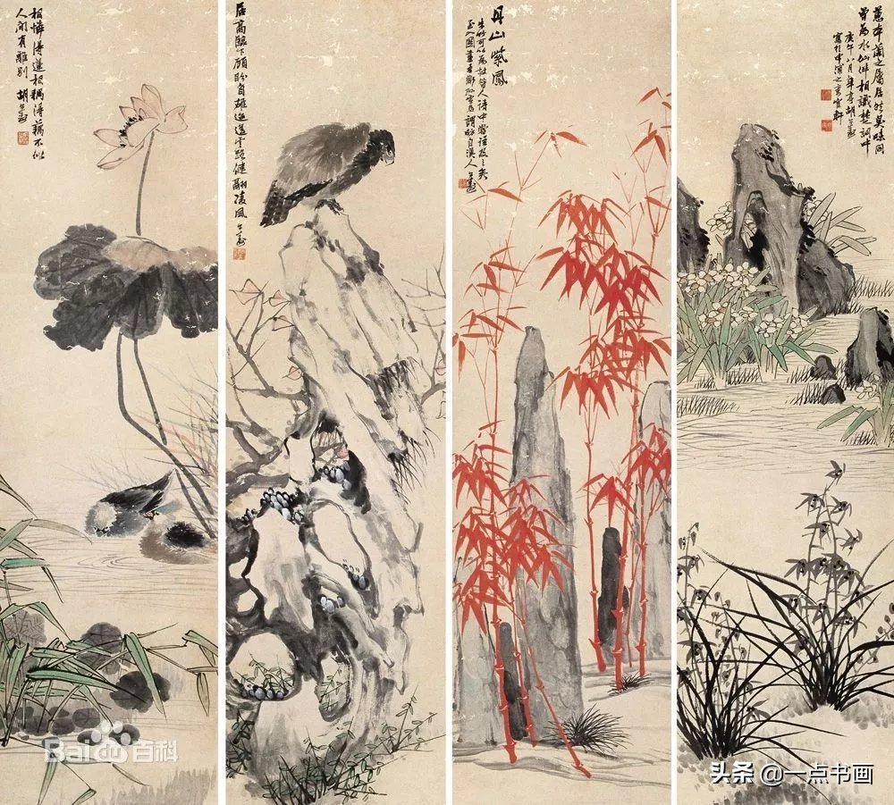 清健!晚清画家 胡公寿:集诸家之妙,山水花卉自成一体