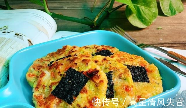 鲜虾|冬天多给孩子做海苔豆腐鲜虾饼,味道鲜美营养高,做法不难!