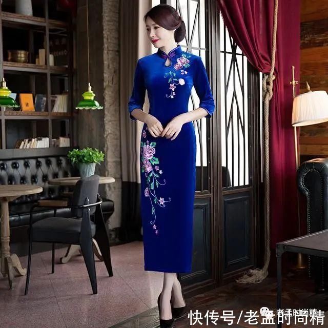 你们都随大流穿韩版，我却喜爱这些温婉贤淑的中国风旗袍裙