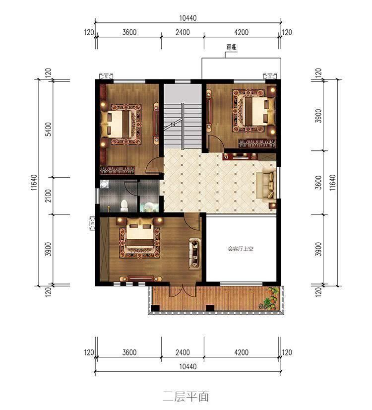 建筑|小开间农村自建房，5款开间10米的农村别墅户型，好看又实用！