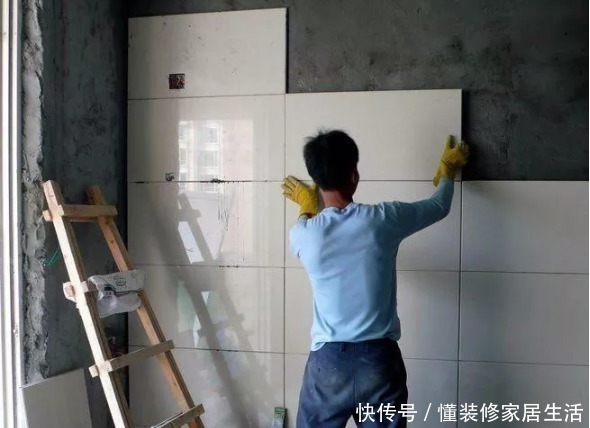 全瓷|瓷砖上墙会不会掉?老泥工说用胶泥来薄贴,保证不空鼓不掉砖