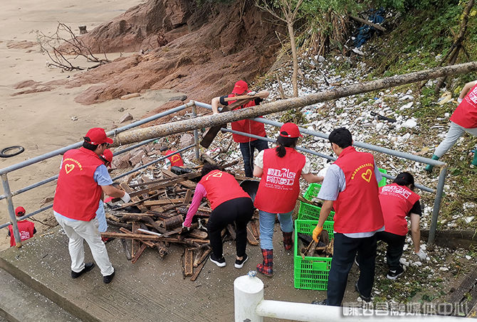 石柱村|台风过境 志愿队伍清理忙
