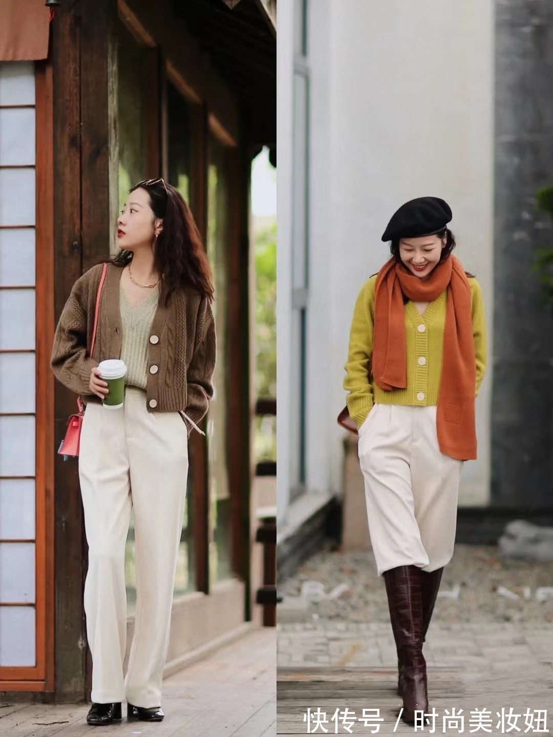 女人 30,40岁女人毛衣穿搭合集,优雅高级洋气,裤子裙子搭个遍