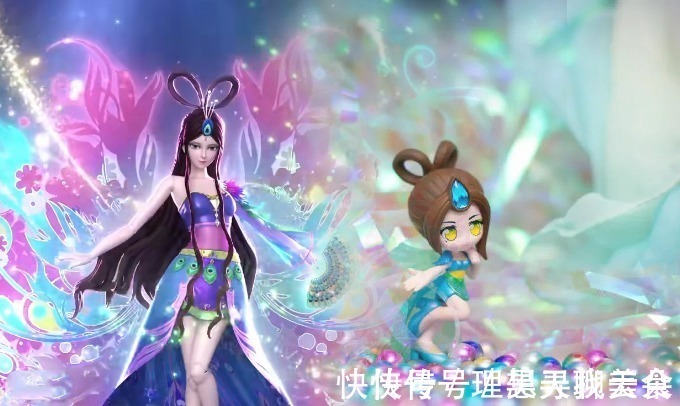 孔雀|叶罗丽手办，水王子发色随温度改变，孔雀C位登场，就差黑化孔雀