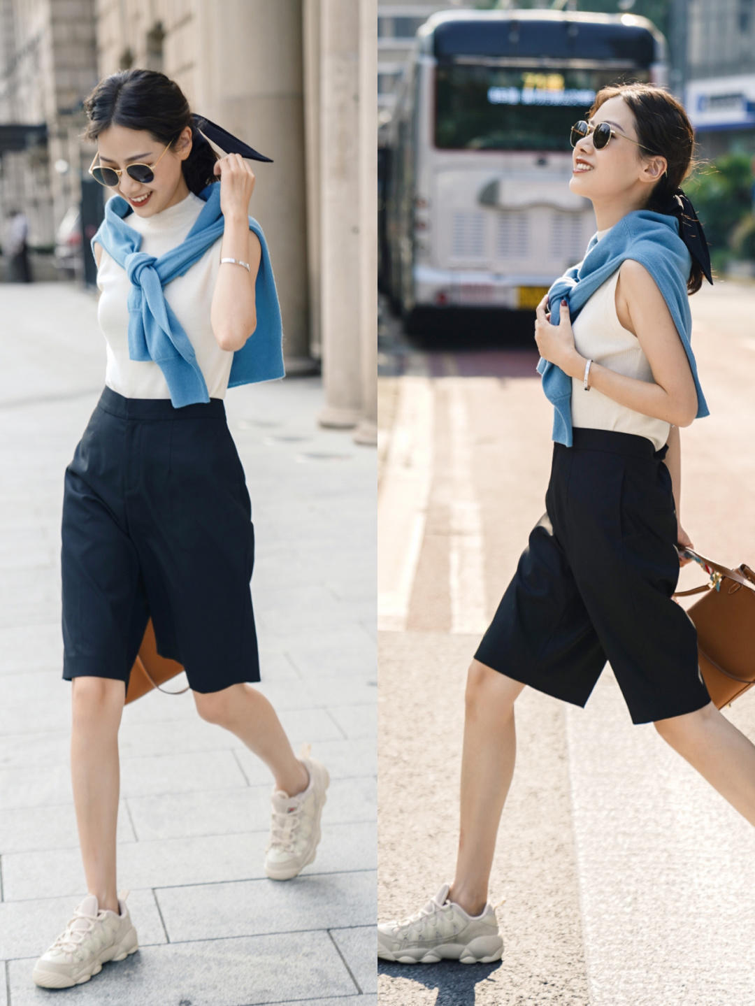 半身裙|夏季的“不出错”流行色穿搭,提升品味还减龄,百搭洋气且不挑人