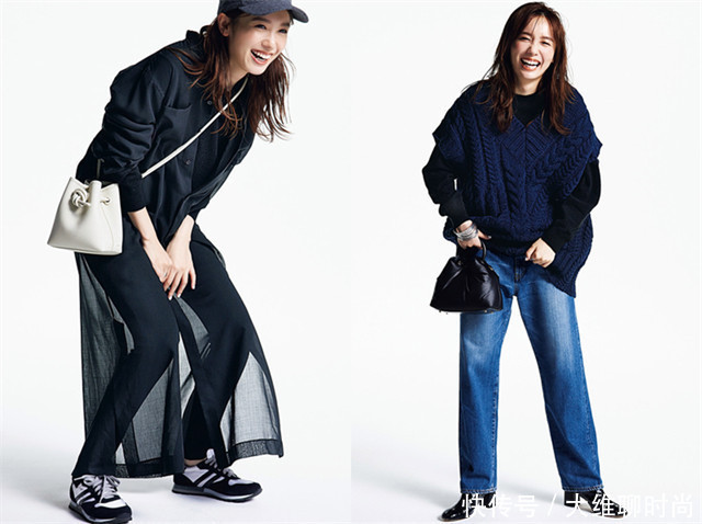 经典|一件毛衣10种穿法,看了日本造型师搭配,原来黑色还是那么经典