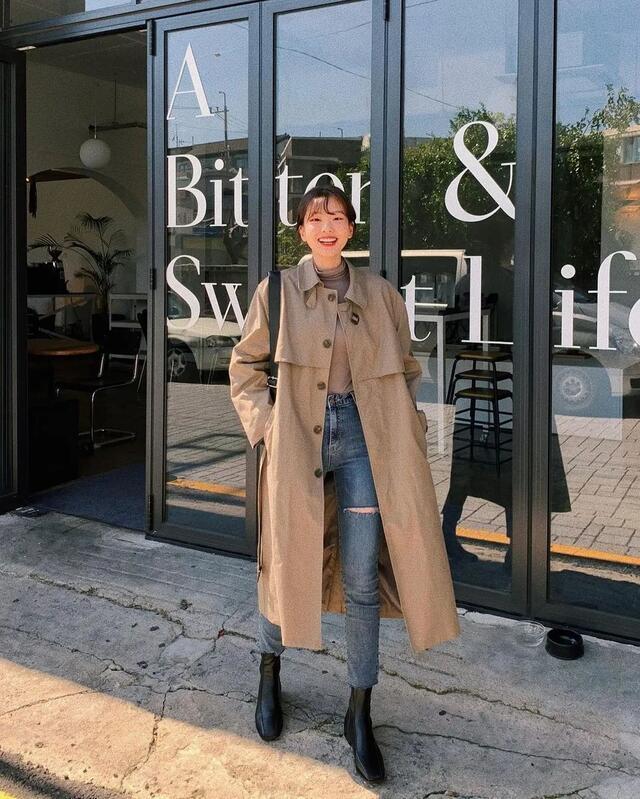 个子 穿搭怎么能少了风衣!这么穿气质又时髦太美了,各色各样很高级