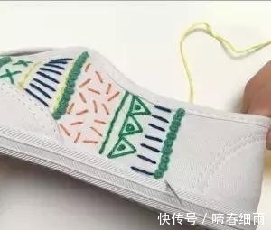diy 小白鞋穿腻了?试下刺绣后的小白鞋,一样穿出“花”样!附教程