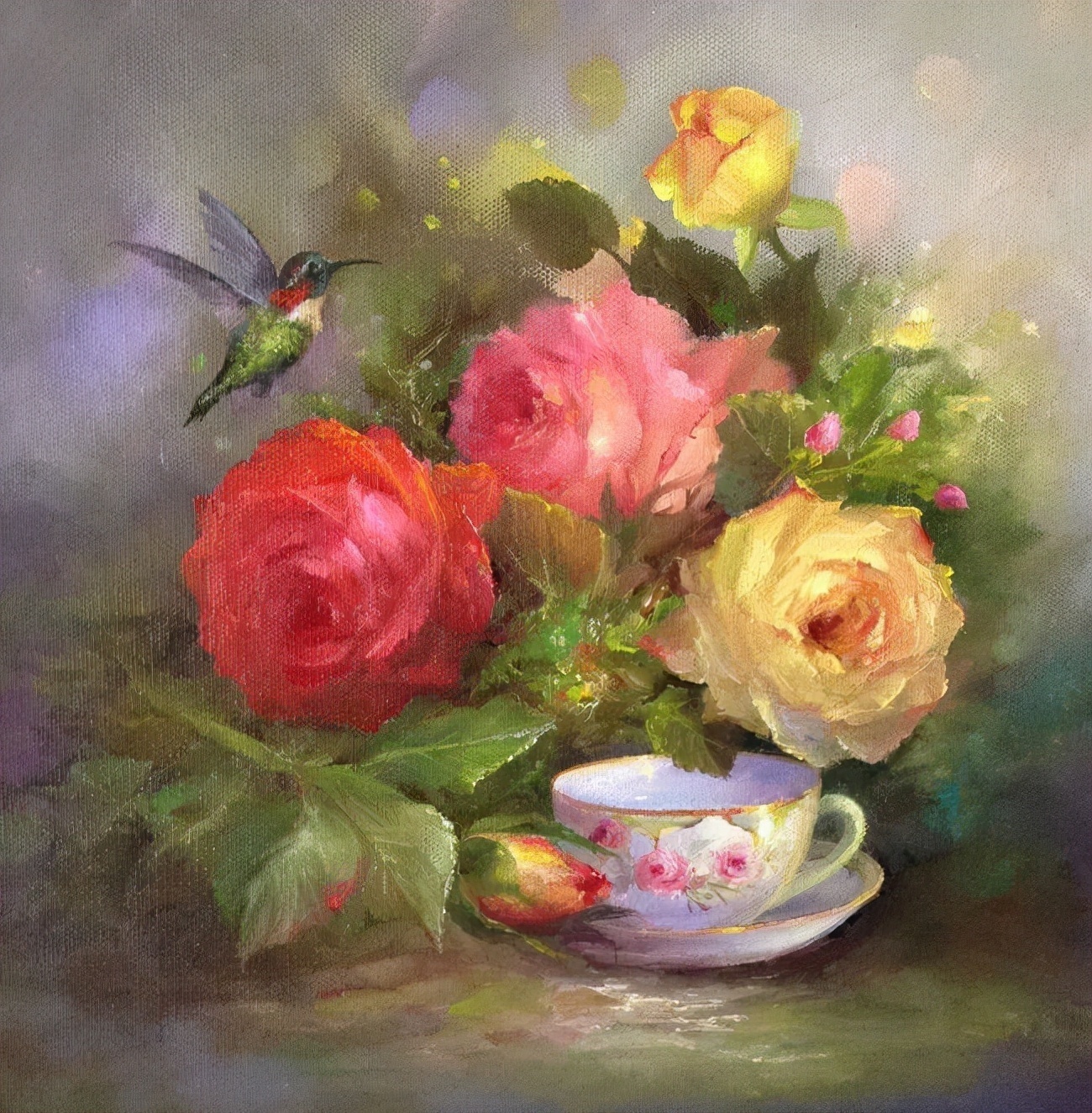 加里$这对老夫妇教授绘画40多年,画的花也太漂亮了!