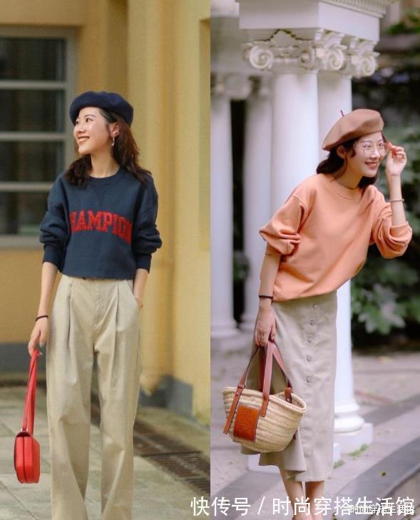 冬天穿卫衣,这样来挑选、搭配,简约大方又气质,适合40岁女人穿