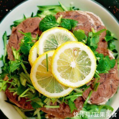 秘制黄瓜拌牛肉～大饭店的味道