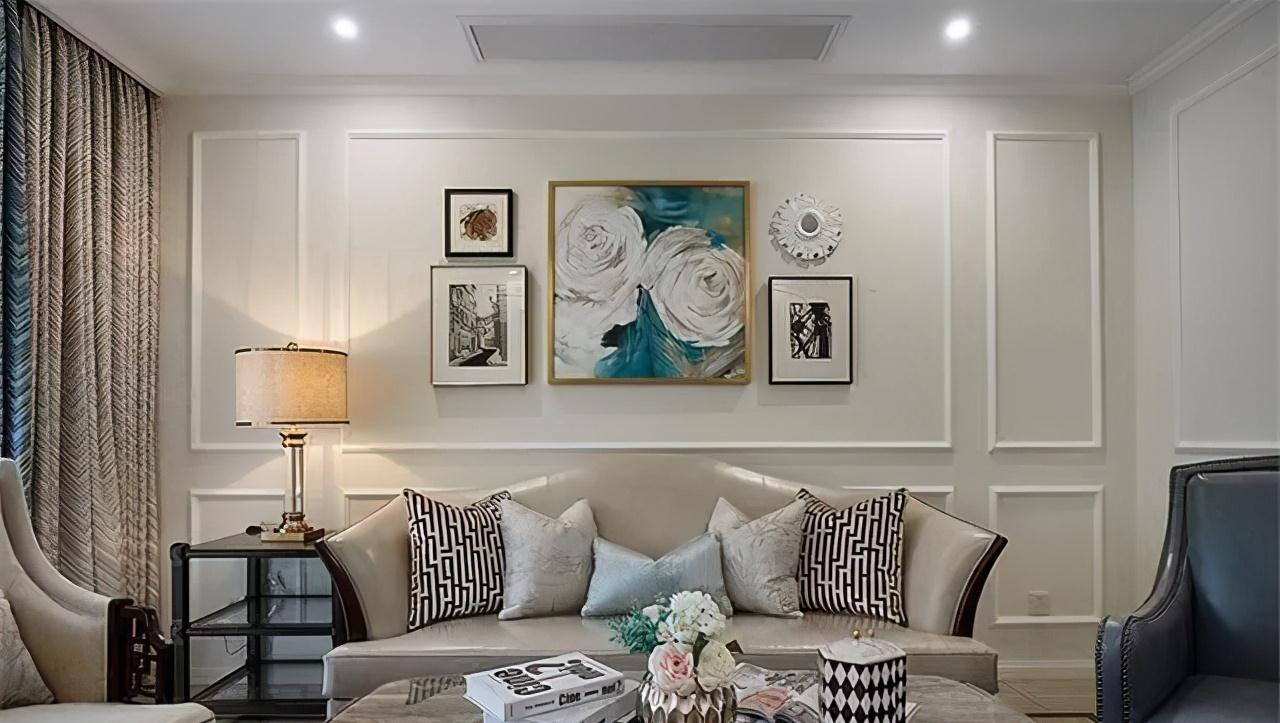 石膏板|美式风新房装修完工,入户就被玄关所迷住,整屋装修真的超大气