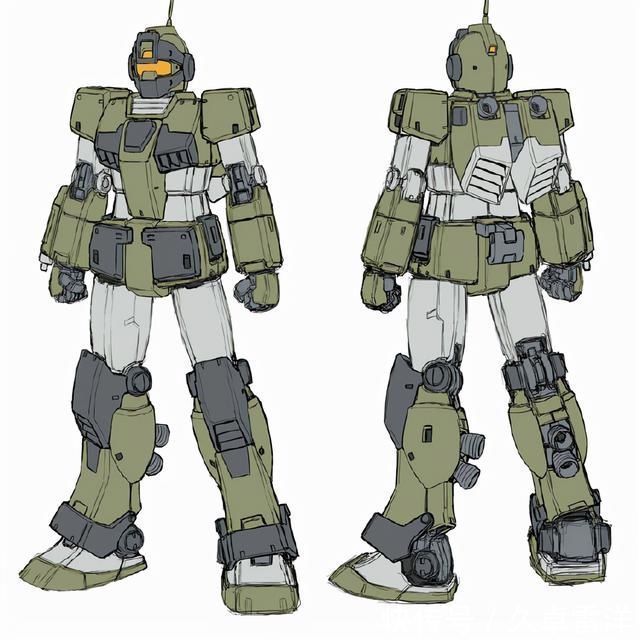 画稿|机动战士高达多种配色,78高达、钢加农、吉姆画稿