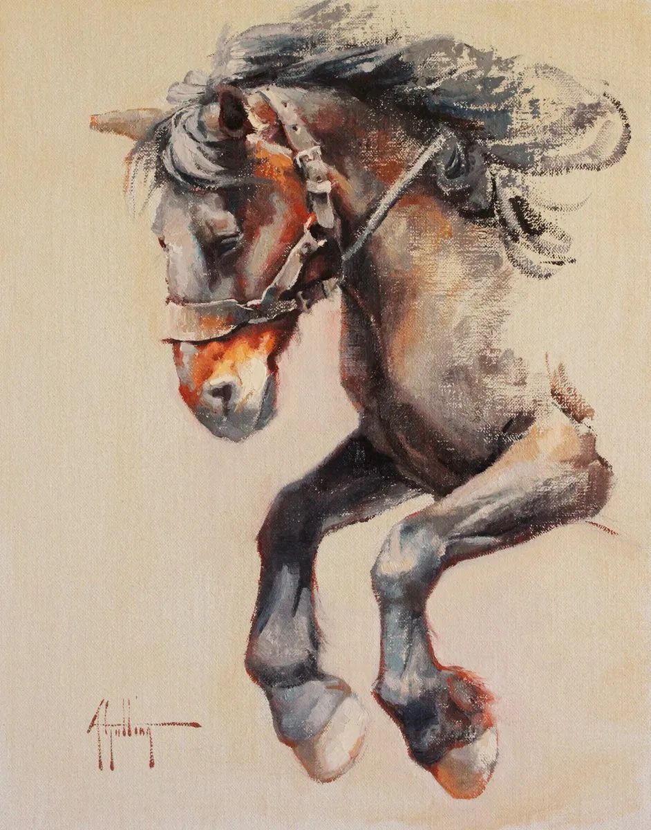 画家|美国90后美女画家,画马堪称一绝!