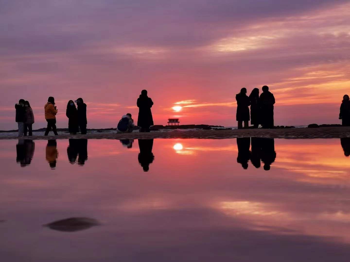 海上日出|最美的海上日出！刚刚，日照迎来2022年第一缕曙光！