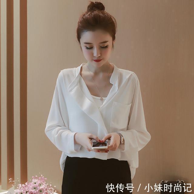 流露|雪纺衬衫才是春天最流行的款,甜美气息不知不觉就流露出来了
