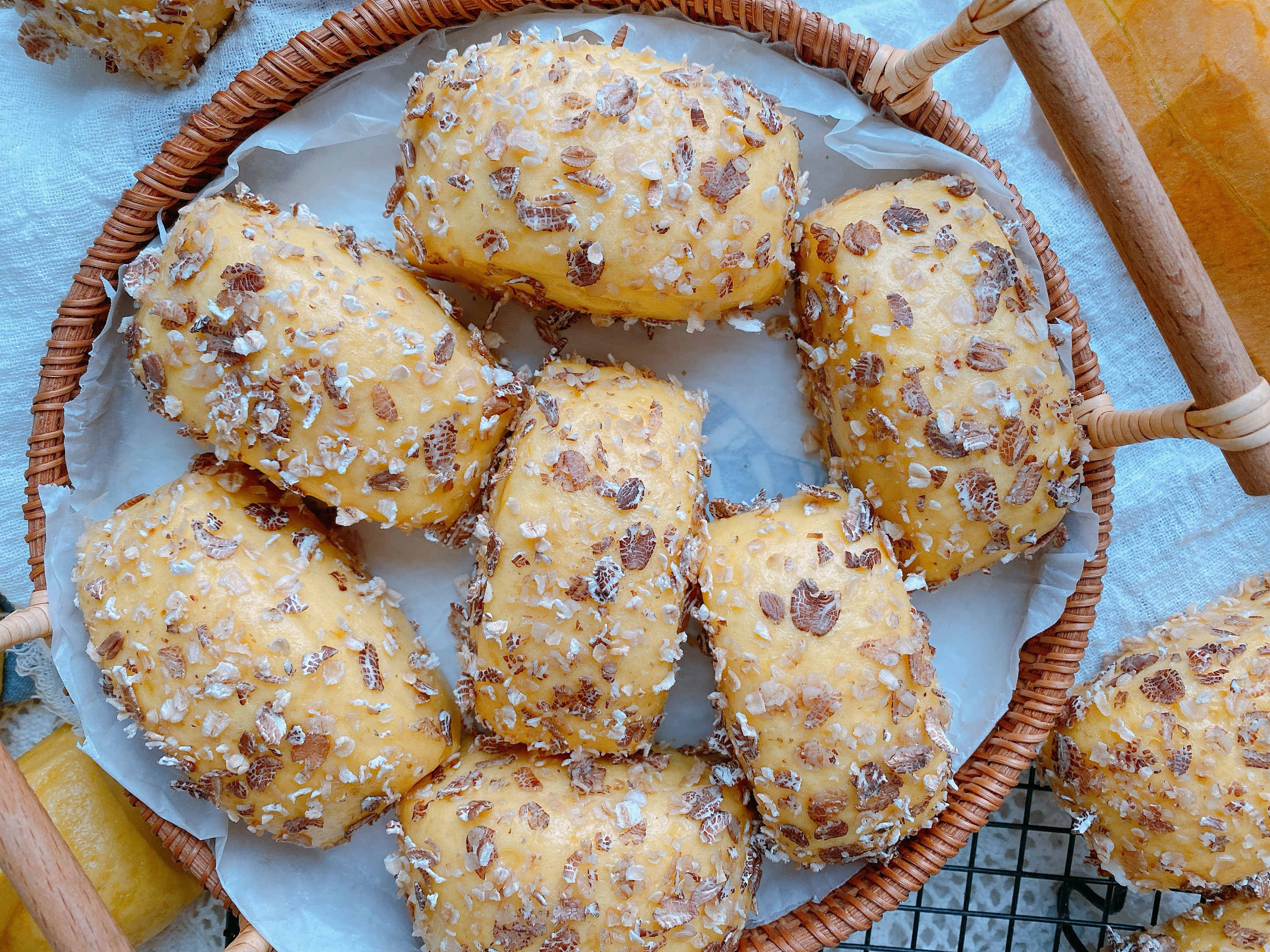 南瓜和燕麦搭配，无水无油好吃易消化，老少皆宜，减肥朋友的福音！