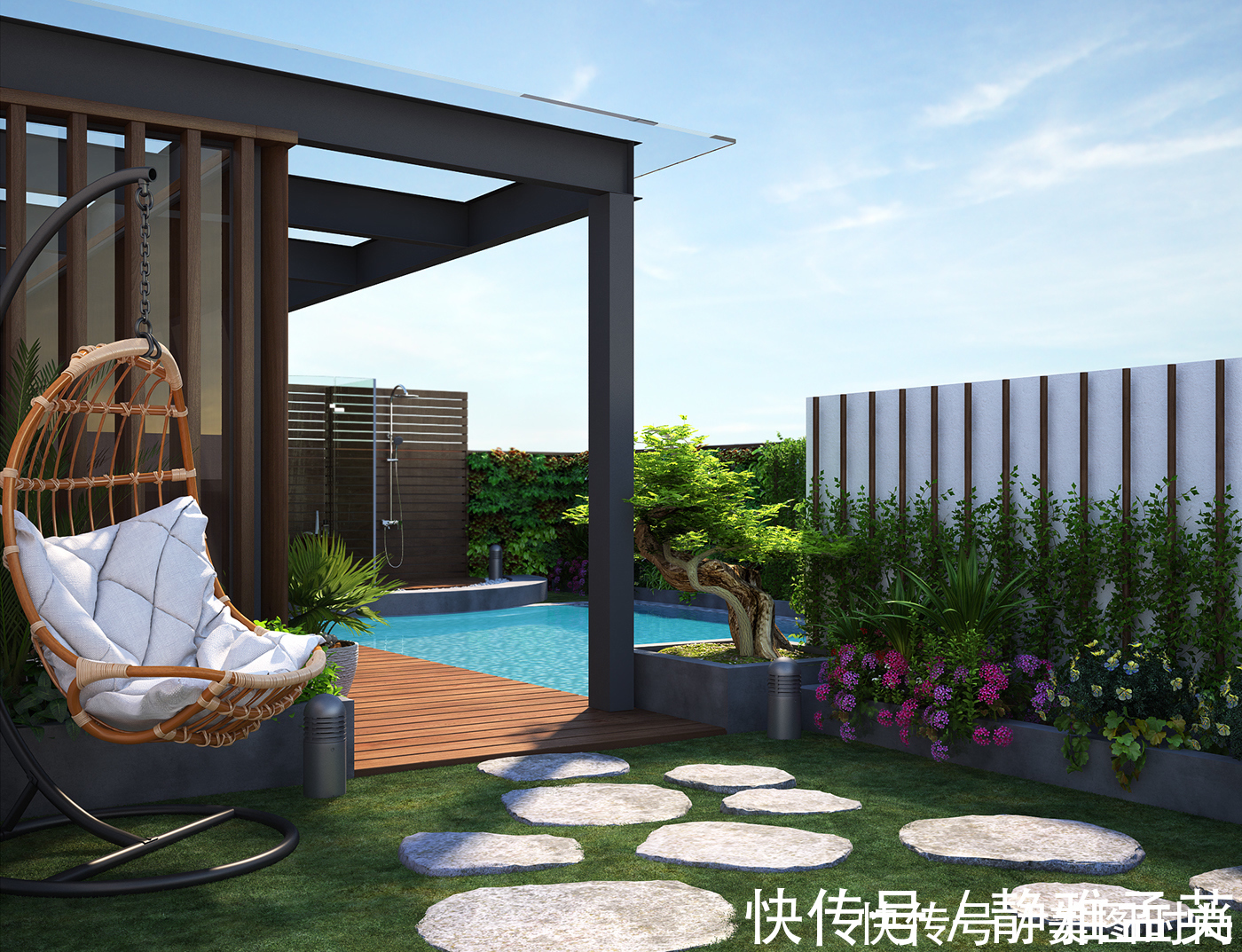 花园|庭院装修：13个“庭院景观”设计，学会了把自家院子装成花园吧