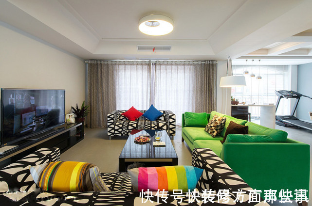 简约风|194平简约风三居室,暖色调的应用,让空间变得温暖热烈起来