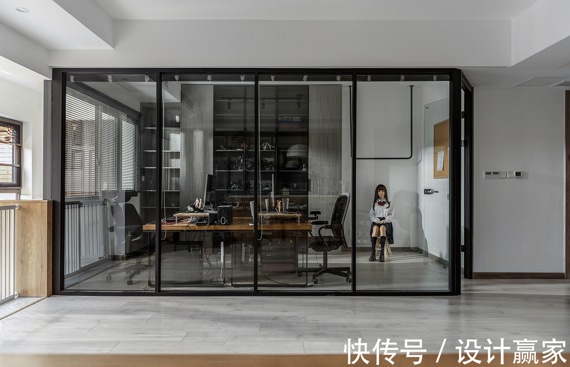 小清新|108㎡简约平层,温馨的日式小清新,生活工作两不耽误