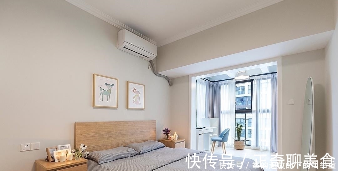大衣柜|她家150㎡，玄关圈粉无数，卧室简单走一圈石膏线，阳台也太美了