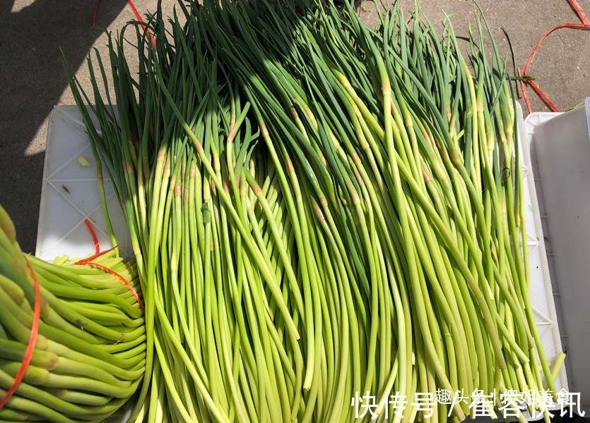 同样是蒜苔,“绿头”和“红头”有啥区别知道以后就别乱买了