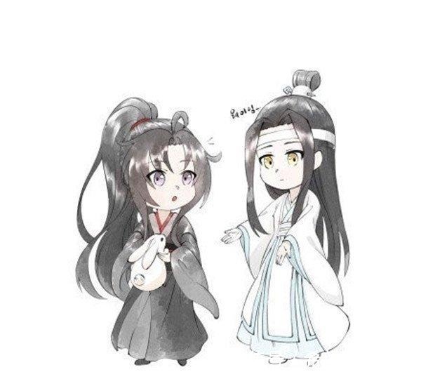 亲爱的@魔道祖师汪叽见羡羡抱兔子吃醋，羡羡一个动作安抚了生气汪叽