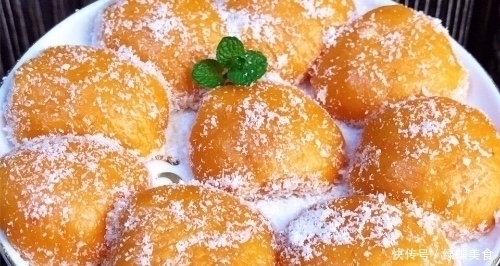 红薯饼|一碗糯米粉，一块红薯，不加一滴油，教你做红薯饼，Q弹有嚼劲