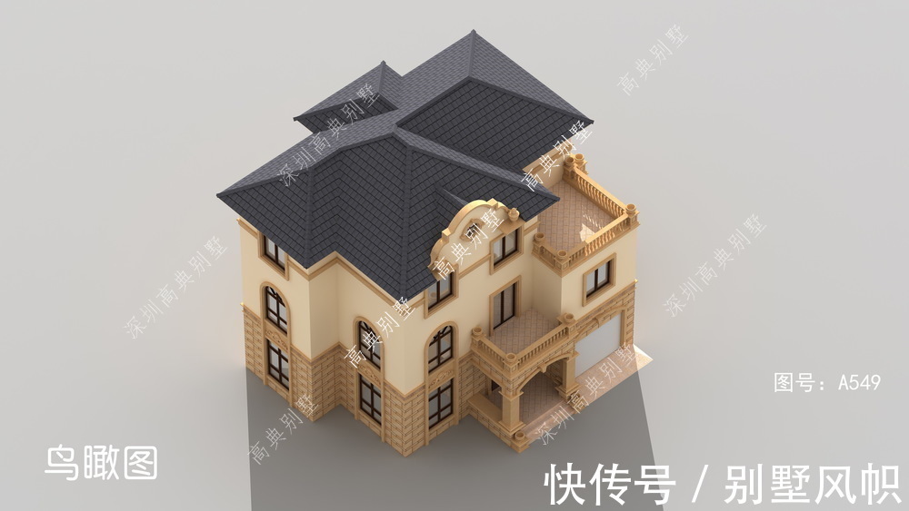 别墅|这款农村三层别墅,采光充足,室内明亮。