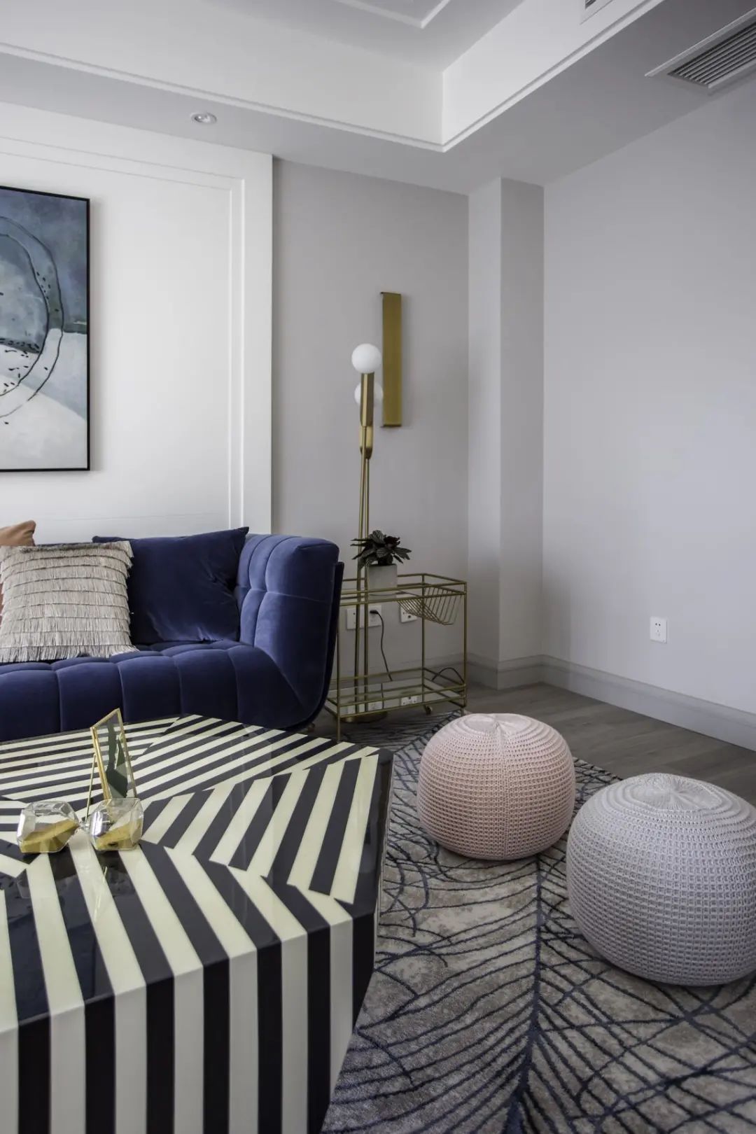 舒适|180㎡浪漫小窝，蓝与粉、灰与白，优雅情趣，轻松舒适