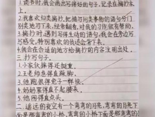 正楷字体|小女孩用正楷字体写作业,看后赏心悦目,网友:强迫症都被治好了