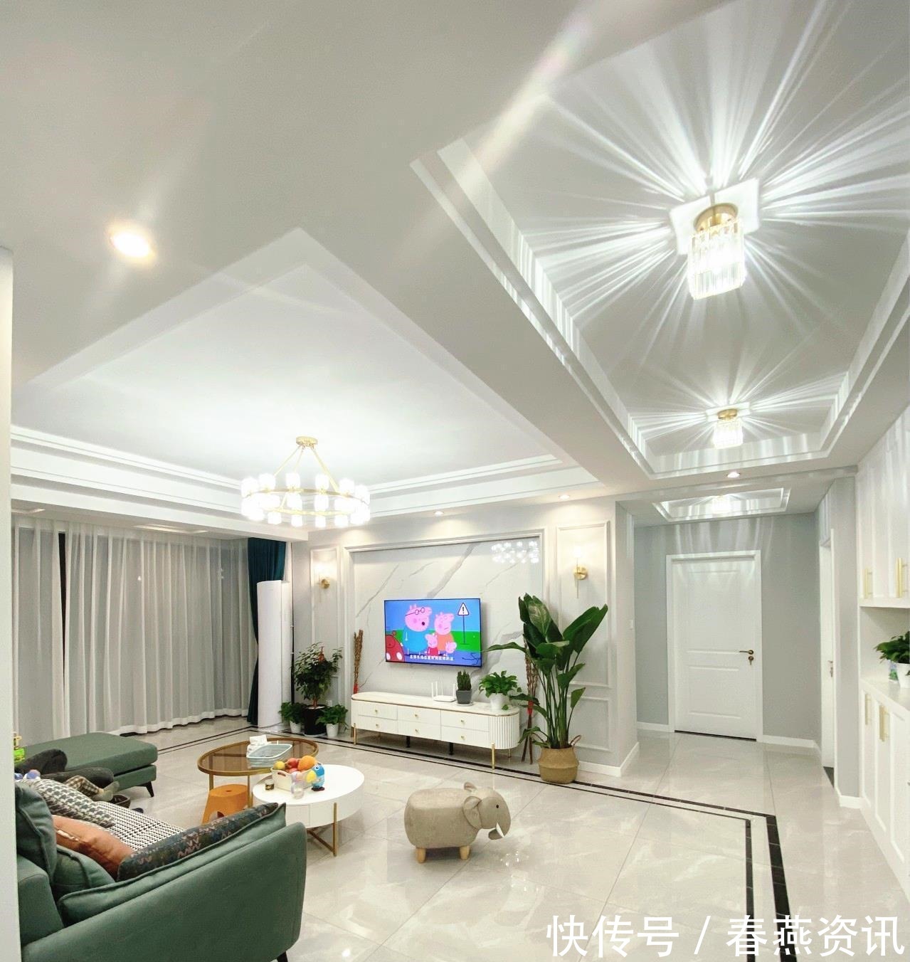 新房|终于乔迁新房了,130㎡现代风格装修,总共花25万,轻奢又大气