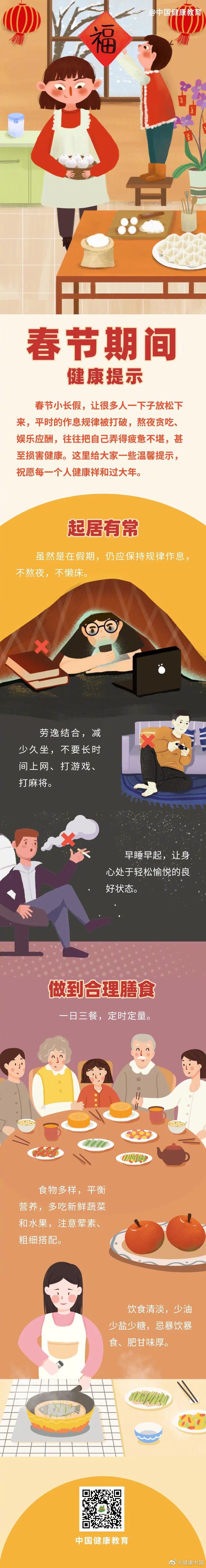 健康|春节期间健康提示