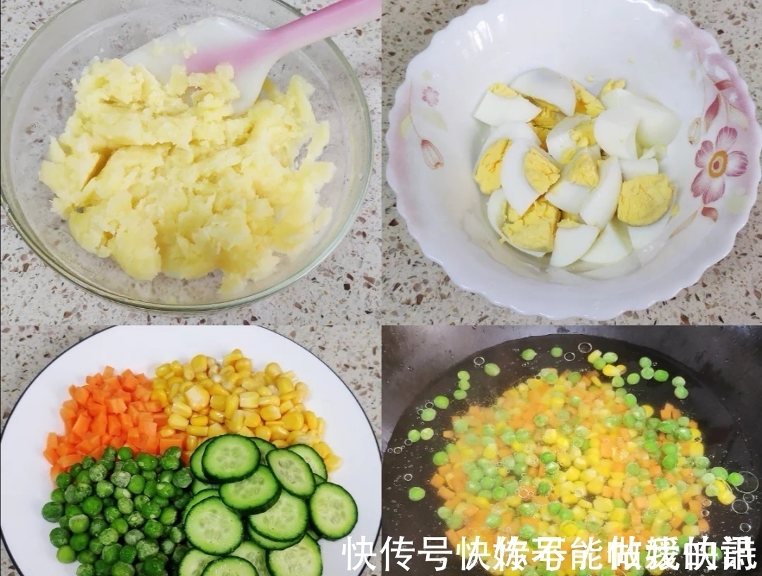 颜值超高的土豆泥沙拉，减肥又美味，错过再等一年