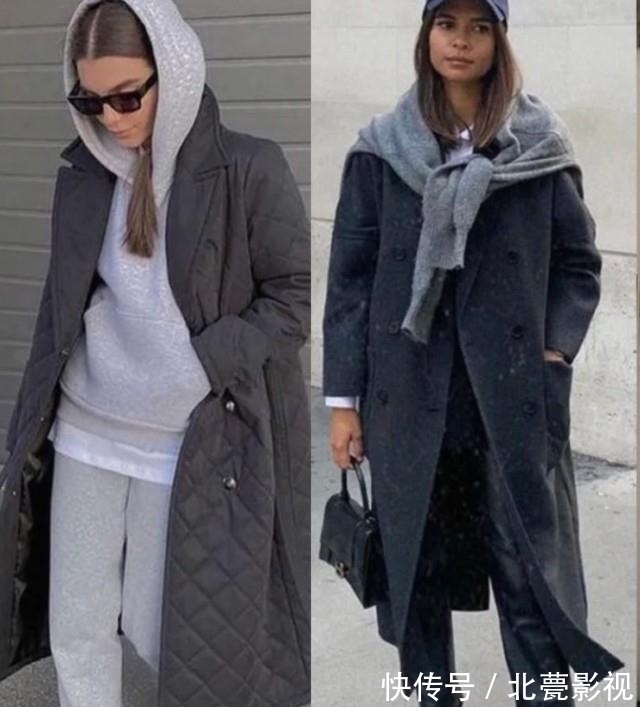 深灰色|早秋最时髦的配色：“浅灰+深灰”，气质高级，谁看了不说一声绝