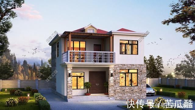 参考造价|精选5套占地100多平的农村户型图,第3套尤其适合东北地区自建