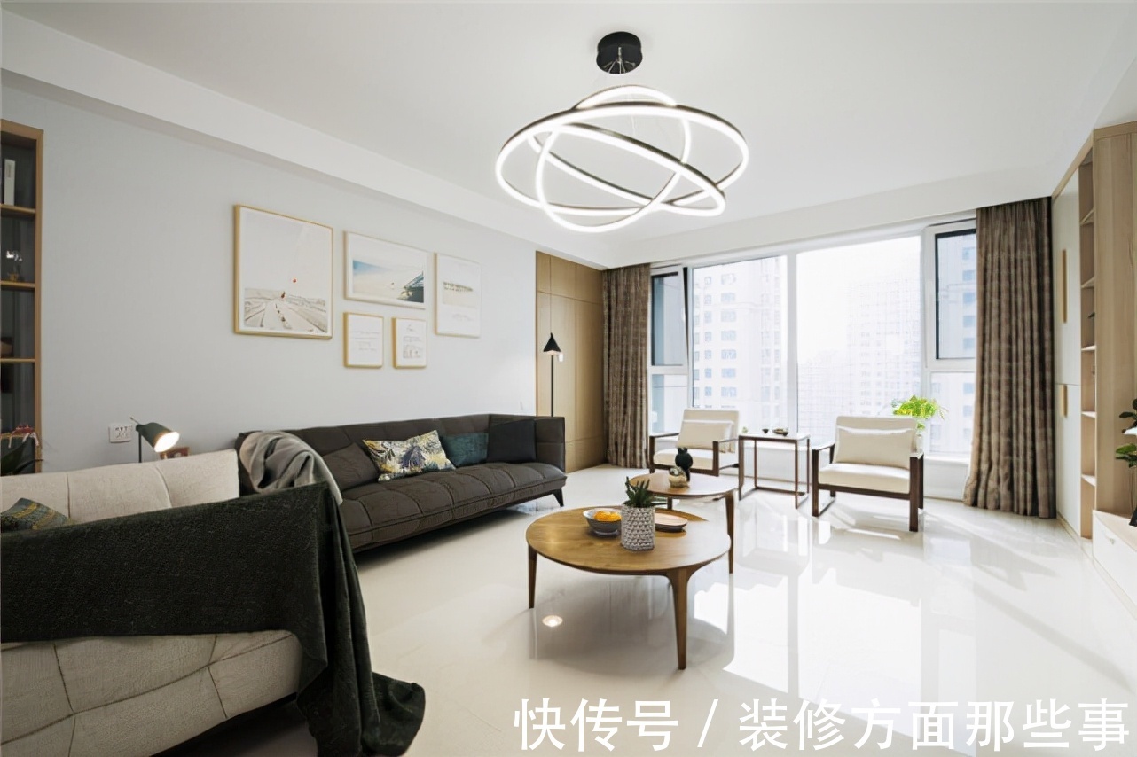 起居室|111平现代风四居室,空间大而不空,厚而不重,有格调又不压抑