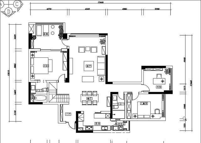 客厅|220㎡原木风设计,4室2厅3卫,一进门,就被客厅迷住了!