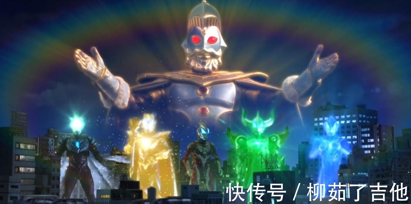 老父亲|奥特曼借力的高能瞬间,欧布摊牌扔卡片,而他喊出四个兄弟就开打