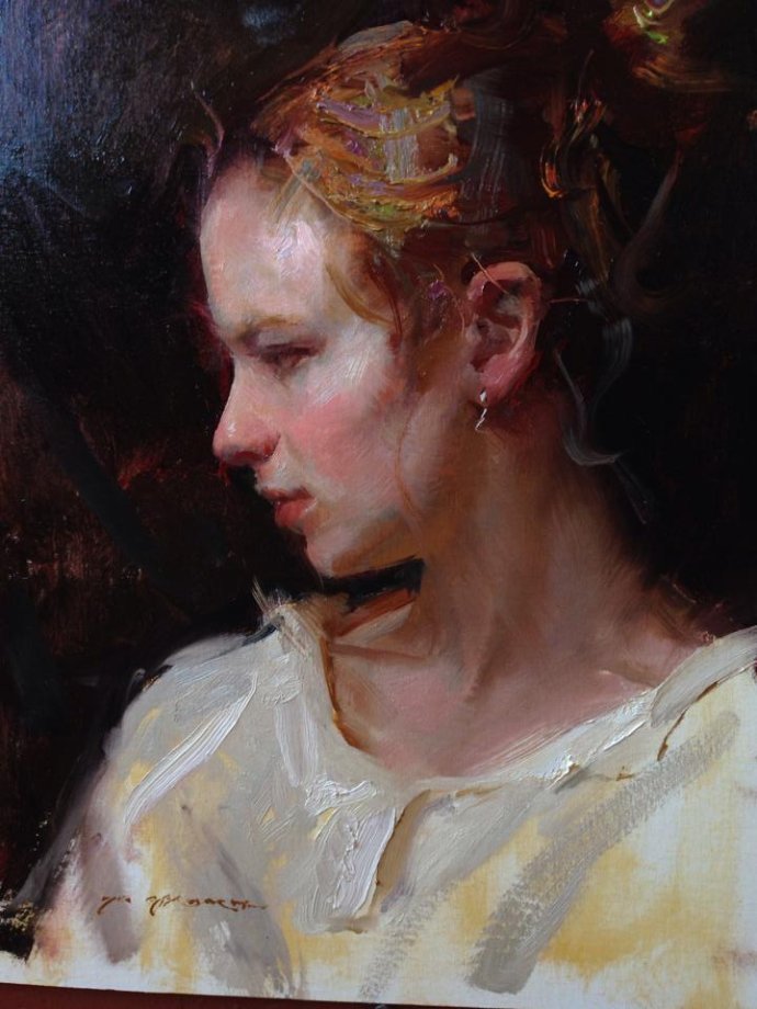 肖像!充满色彩、自由、深度的笔触的人物肖像油画作品