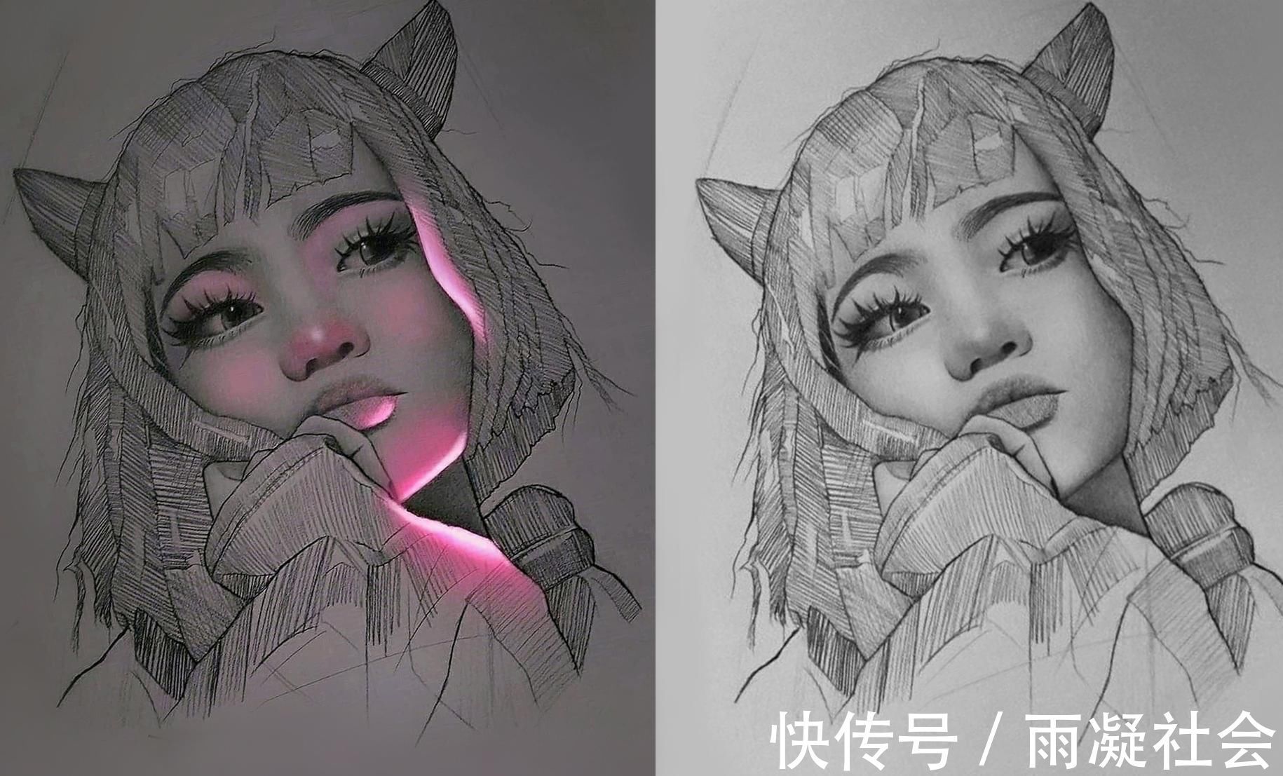 笔刷&素描会发光想要画出这种效果,其实只需几分钟