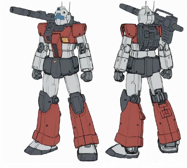 画稿|机动战士高达多种配色,78高达、钢加农、吉姆画稿