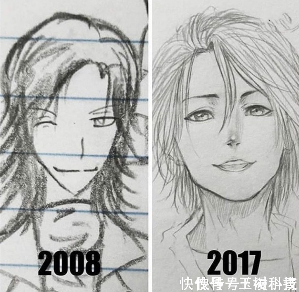 草稿纸|喜欢上课在作业本上乱画的画师,多年上课开小差,绘画终有所成就