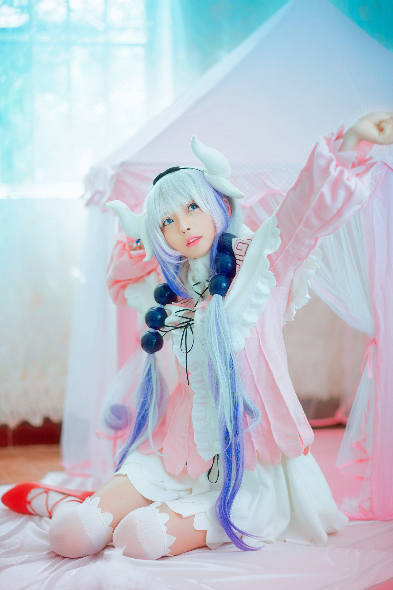 小林家的龙女仆 康娜cosplay,萌萌哒