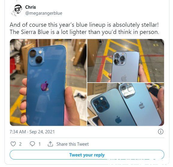 iphone|iPhone13发售！首批预购者拿到货：大批上手来了 蓝色真机最吸睛