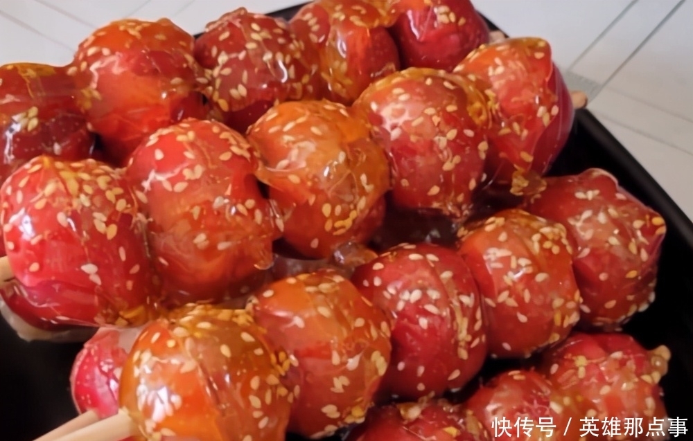 山楂|冰糖葫芦的简单做法,酸甜脆口,不粘牙