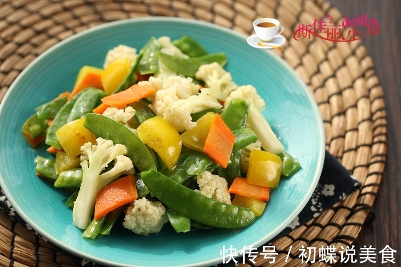 家常素|口味清淡的家常素炒菜,3块钱炒上一大盘,减肥美肤,女人要常吃