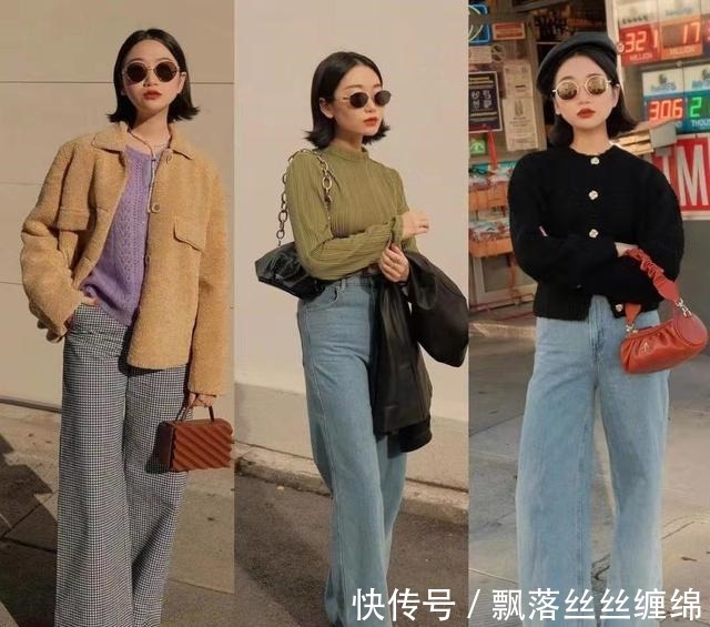 阔腿裤 会穿的女人,不必在意身高!小个子复古搭配,气质表现力一绝!